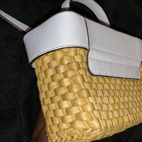 Michael Kors Straw Gabriella Handle Bag - Picture 7 of 8